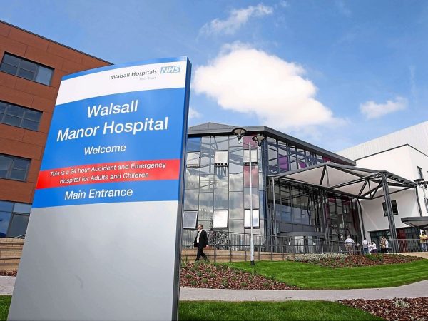 Outside of Walsall Manor Hospital