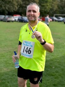 Bill Simpson, winner of the 10k