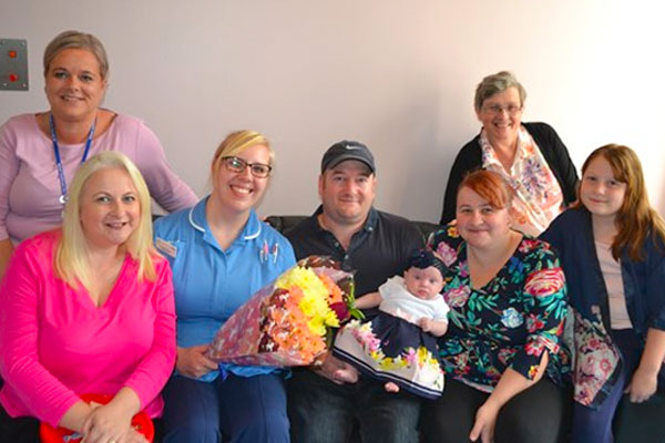 The Marshall family raised money for our neonatal unit