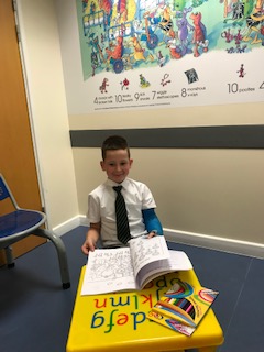 young patient in new waiting area