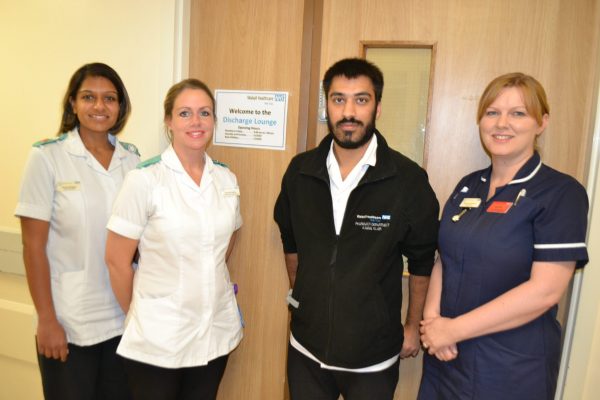 Staff from Pharmacy and the Discharge Lounge