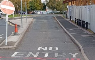 Blue light route around Walsall Manor Hospital