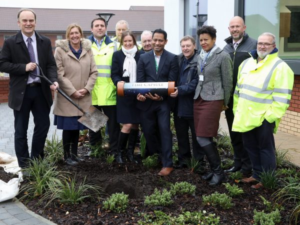 time capsule is buried outside icu