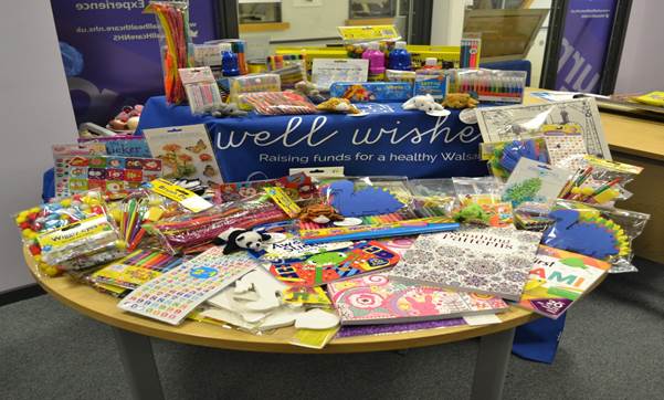 items donated for a crafty christmas appeal