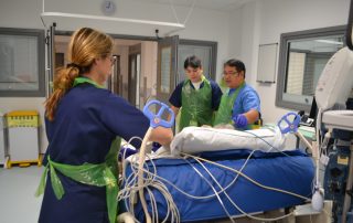 first patient moved into new icu