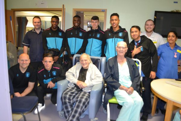 aston villa scholars visit ward 2