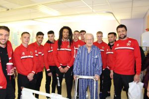 A warm welcome for Saddlers stars