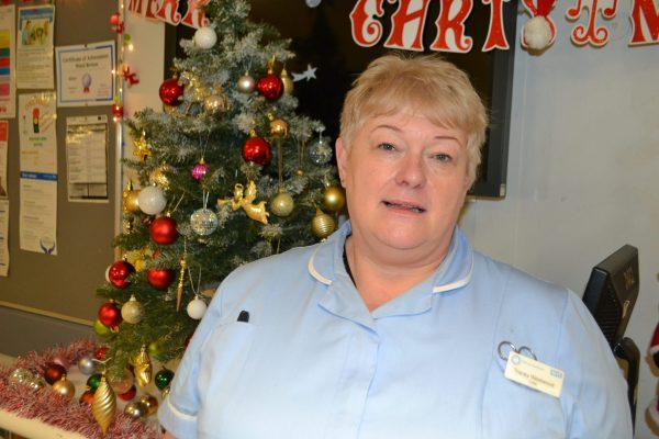 Tracey works on the stroke unit