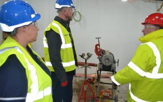 A tour inside the building work