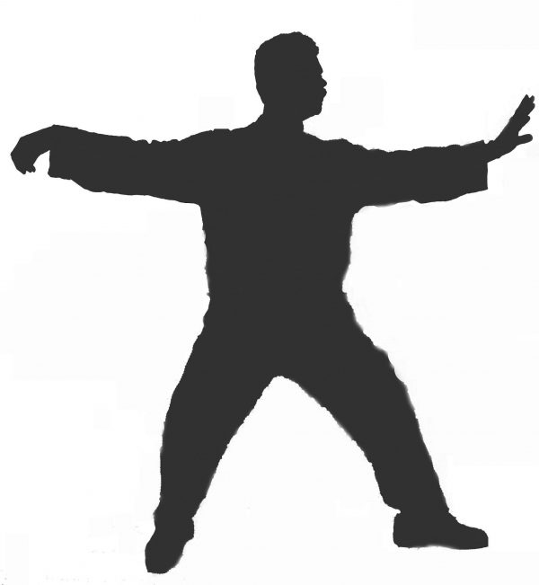 Figure doing Tai Chi