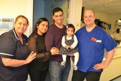 baby Ezra and her grateful family