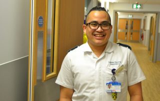 Trainee Nursing Associate Michael on ward 29