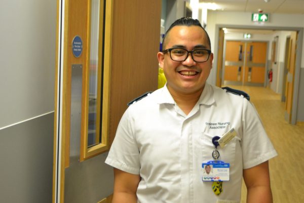 Trainee Nursing Associate Michael on ward 29