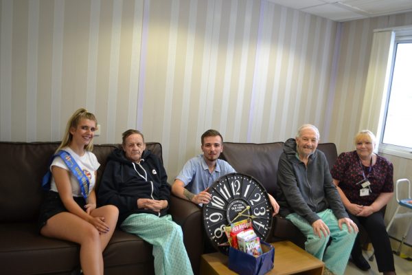 Miss Birmingham with Elderly Patients