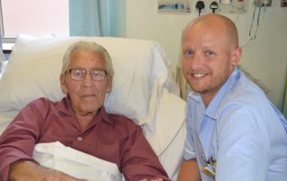 CSW Paul with one of his patients