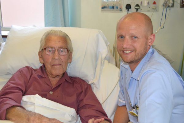 CSW Paul with one of his patients