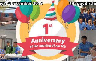 1st Anniversary of the opening of our ICU