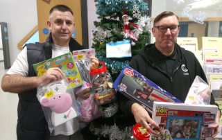 Grateful ITU couple donate Christmas toys