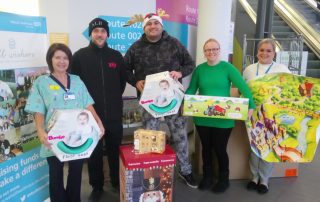The haul of presents donated by Tameway Tower developers