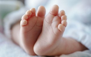 A baby's feet