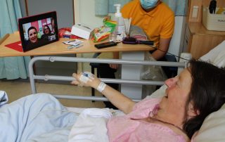 patient on video call