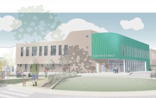 Artist's impression of new Emergency department entrance