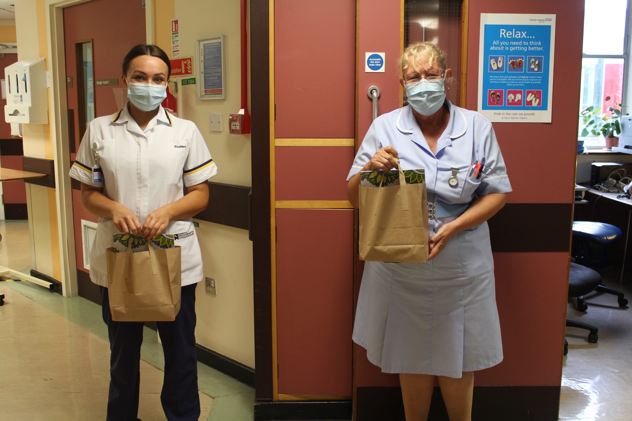 patient receiving donations