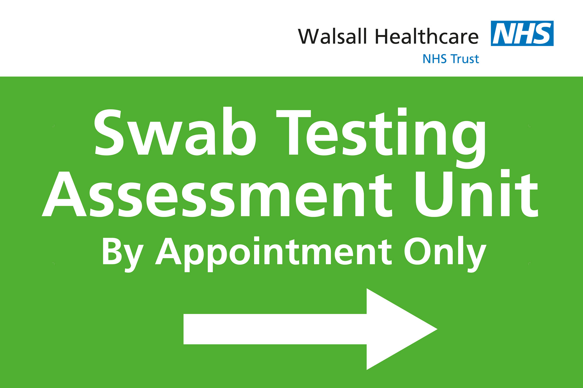 swab test unit sign