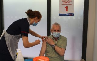 First patient vaccination