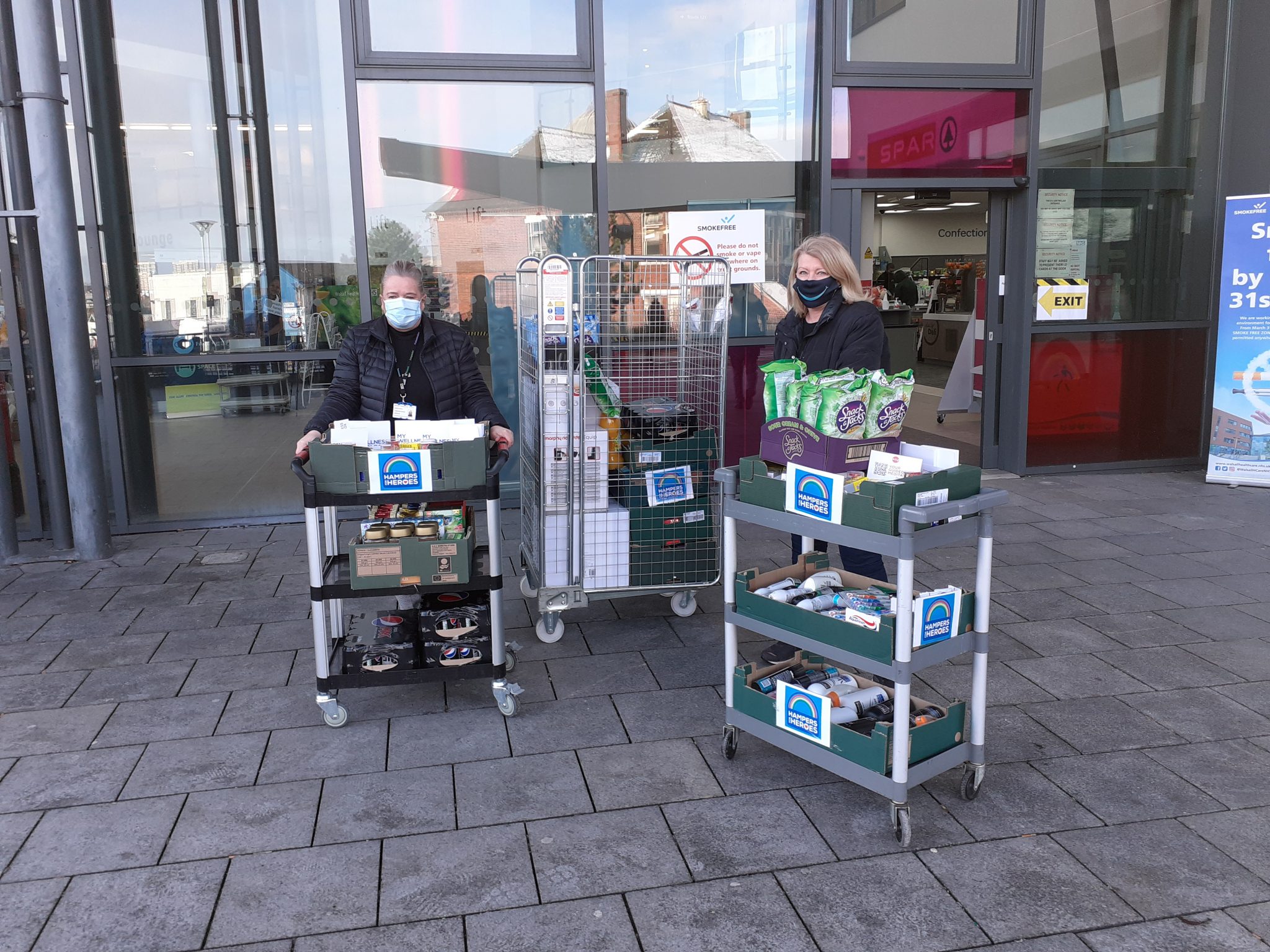 Hampers for heroes donation