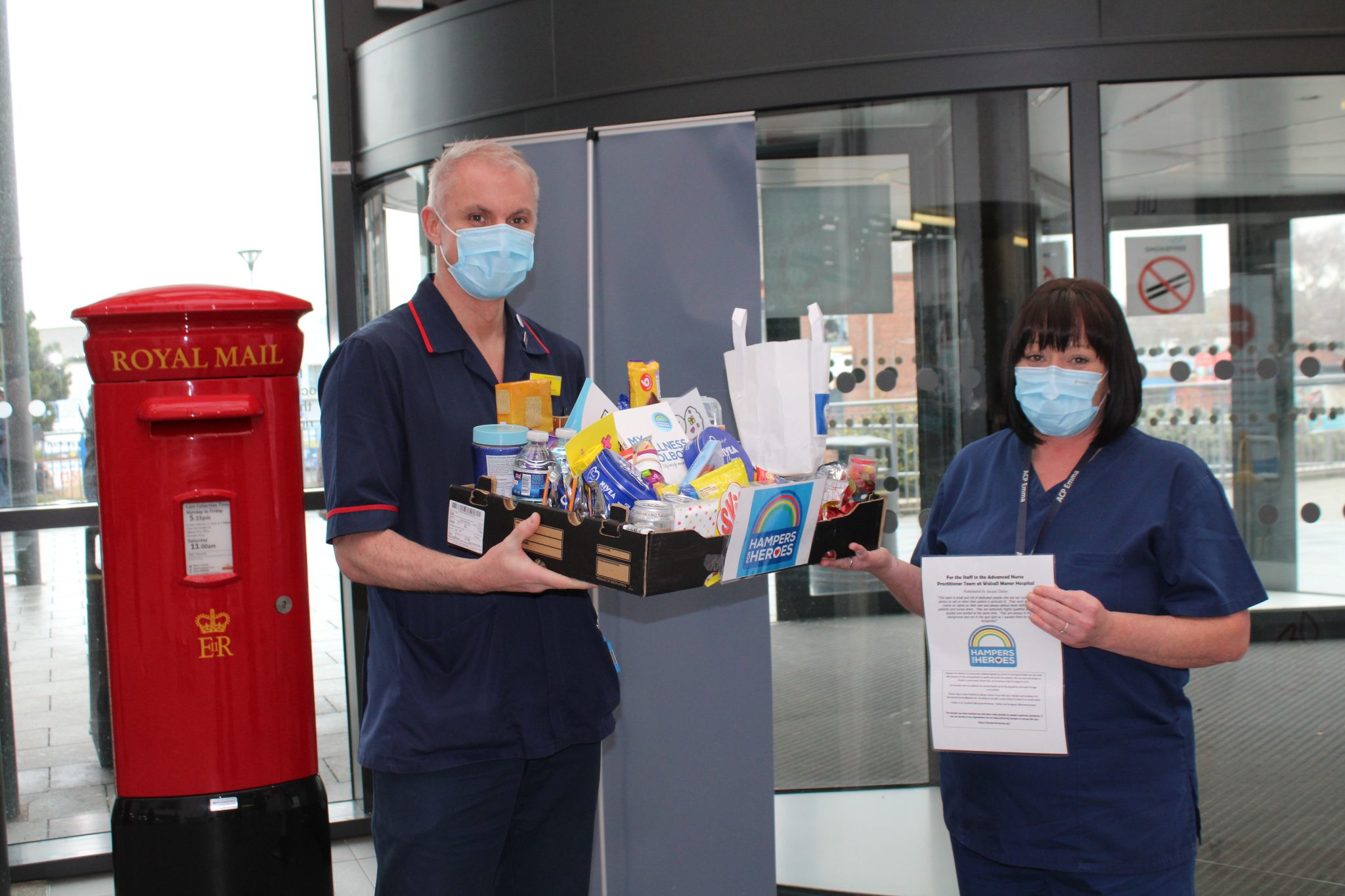 teams collect their hampers