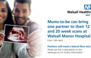 Partners can come to pregnancy scans with mums-to-be from 19 April