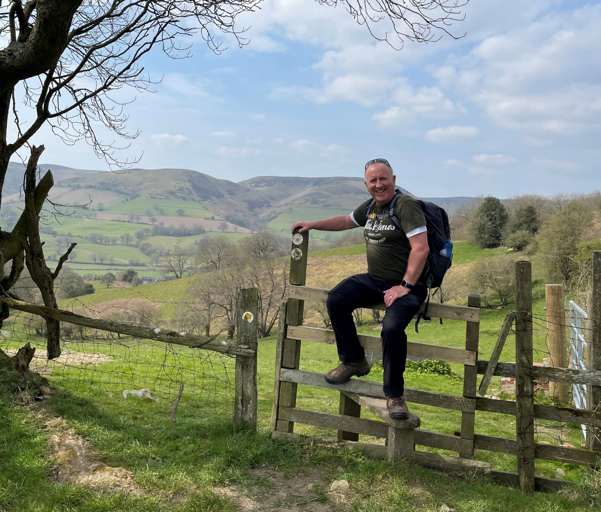 Ian in Church Stretton on one of his first climbs