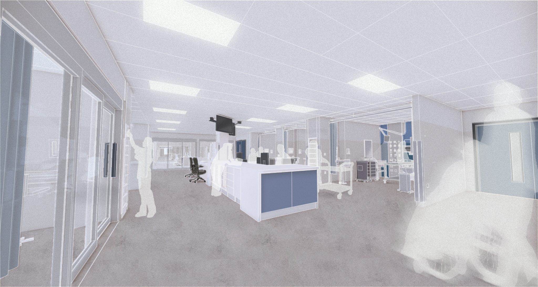 Artist's impression of inside the new Emergency Department