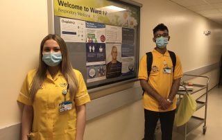 The EWE team of volunteers at work in the hospital