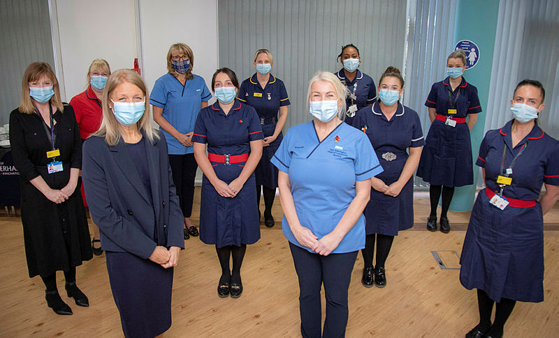 NHS executives visited Walsall's community services staff