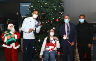 Sporting stars helped turn on Walsall's Christmas lights