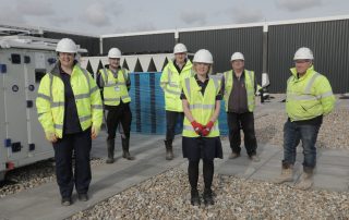 Up on the roof of the new build