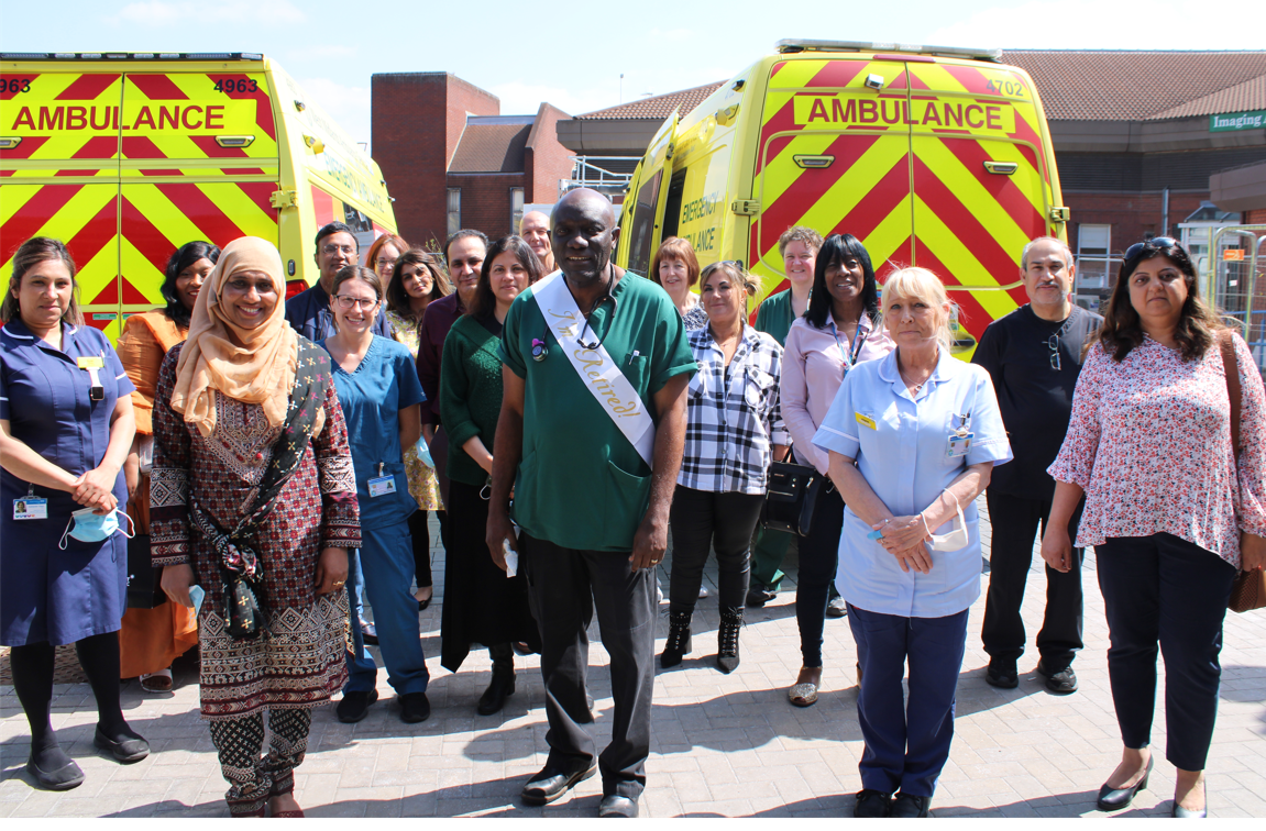 Dr Carl Grant, centre, with his colleagues