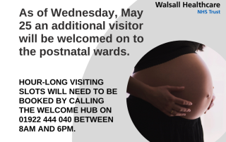 Postnatal Ward visiting starts up again