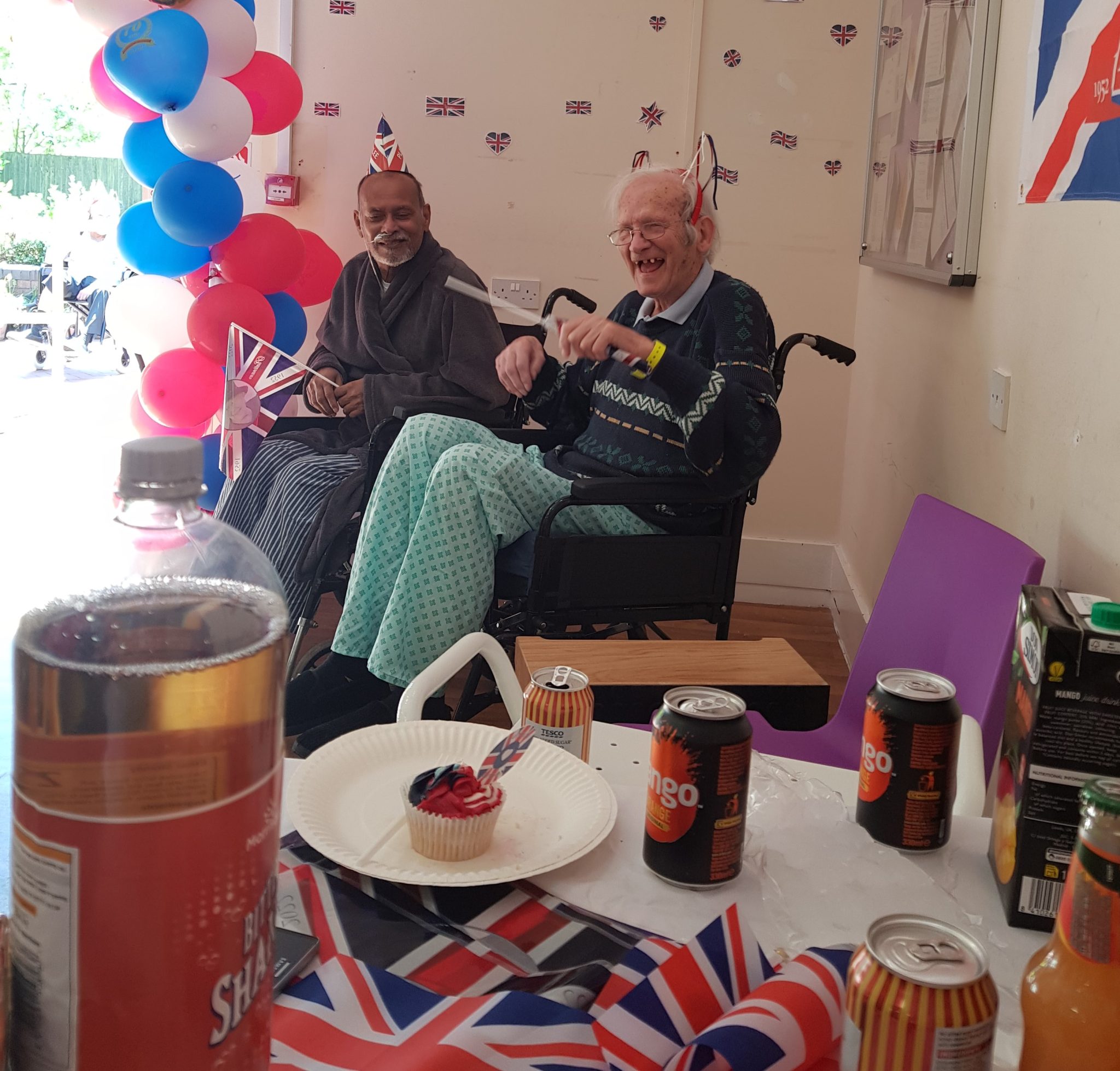 Jubilee party in the stroke rehab service at Hollybank House