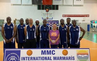 Junior with the rest of the team