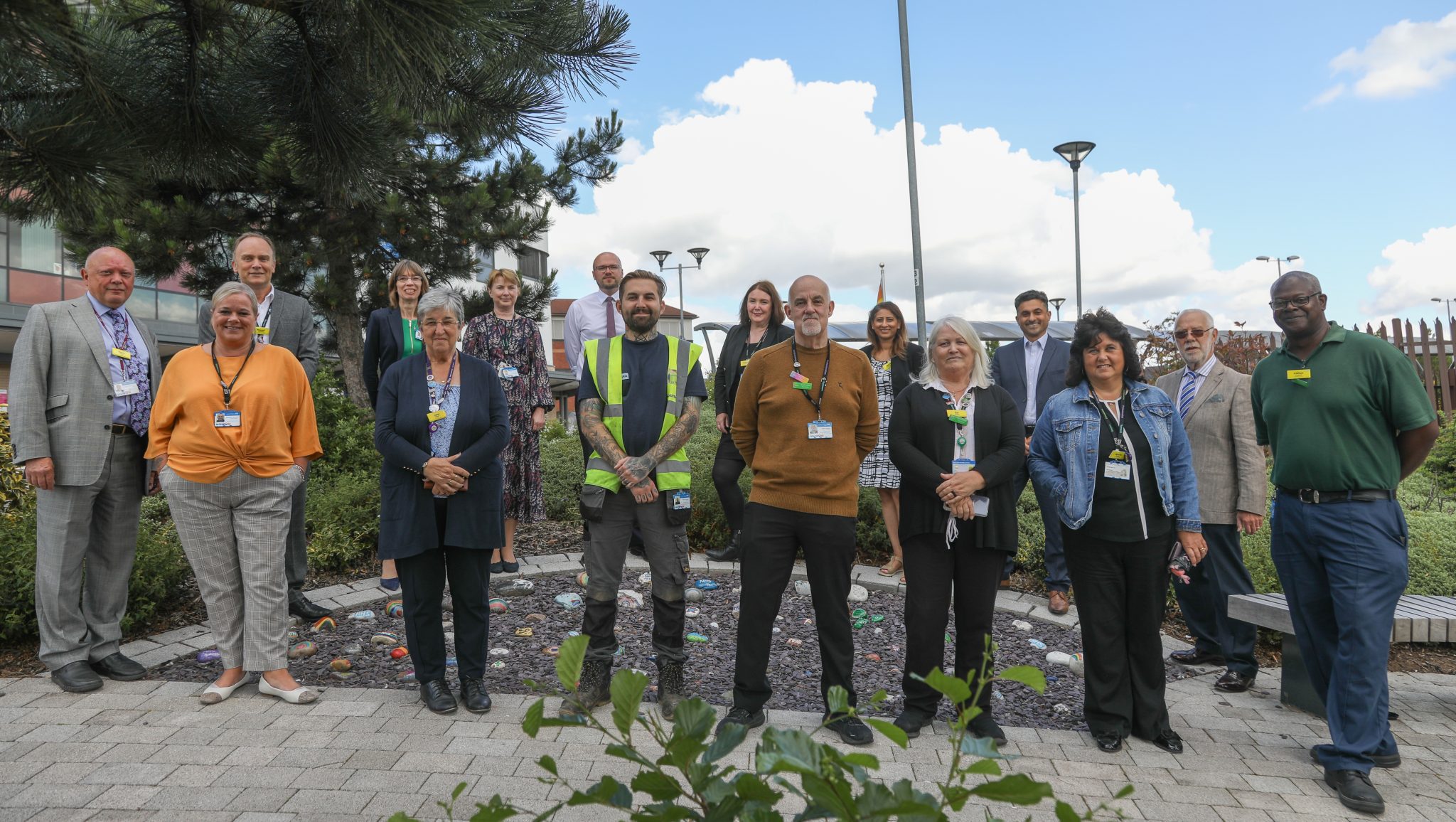 Unison and colleagues joined Walsall's Trust Board at today's tree planting