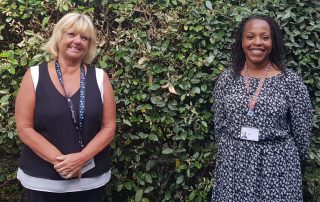 Lynn Morris and Vicky Burris