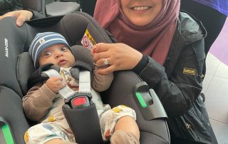 Mum Nadia with her baby son