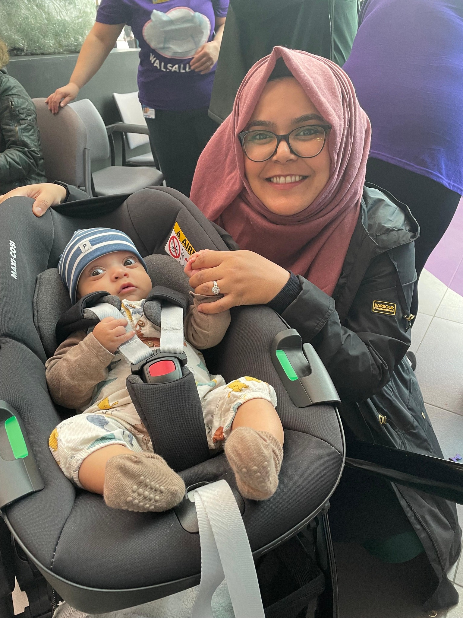 Mum Nadia with her baby son