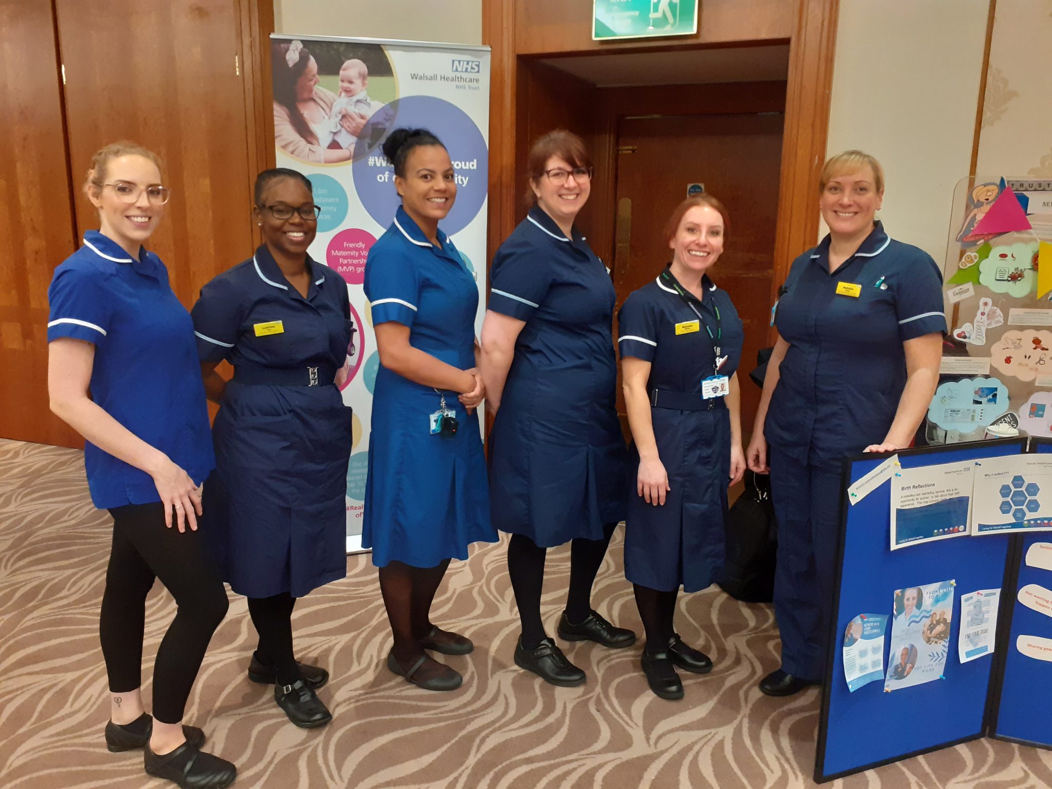 Midwives from Walsall at the event
