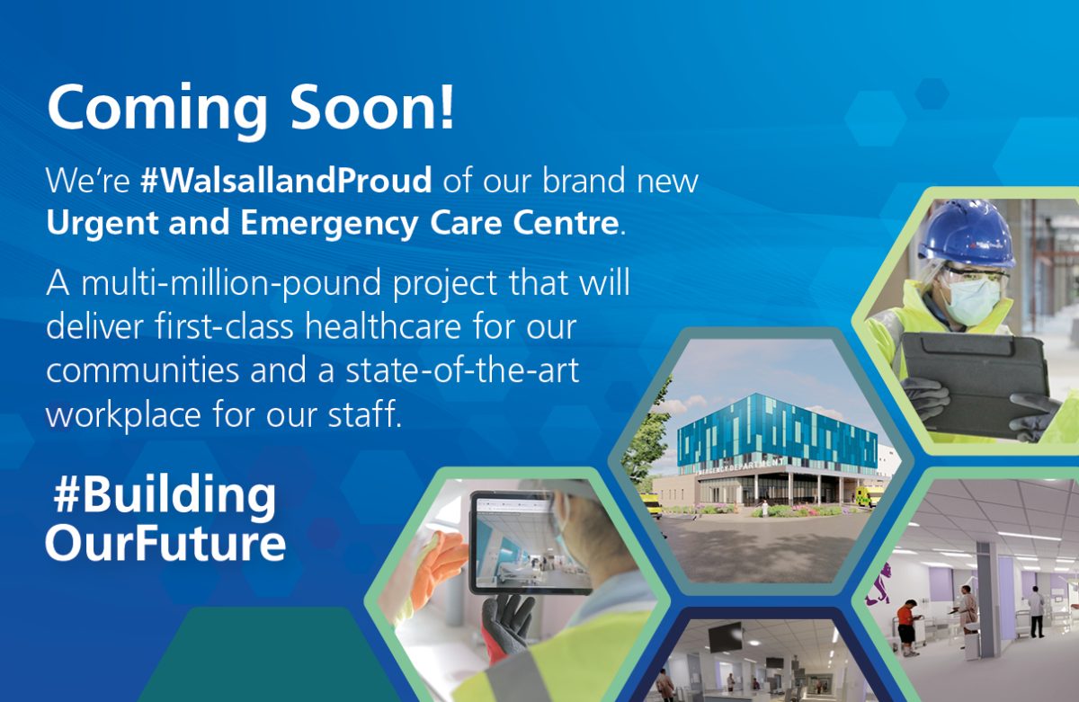 Urgent and Emergency Care Centre stands Walsall Healthcare NHS Trust