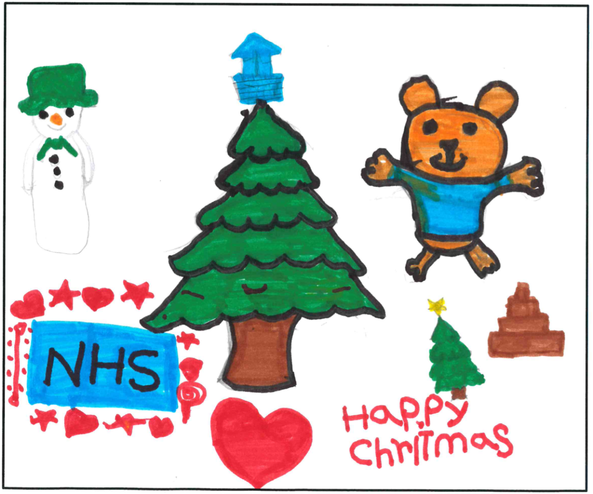 Young artist’s special season’s greetings Walsall Healthcare NHS Trust