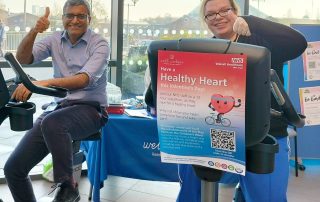 Paediatrics staff got on their bikes to help raise funds